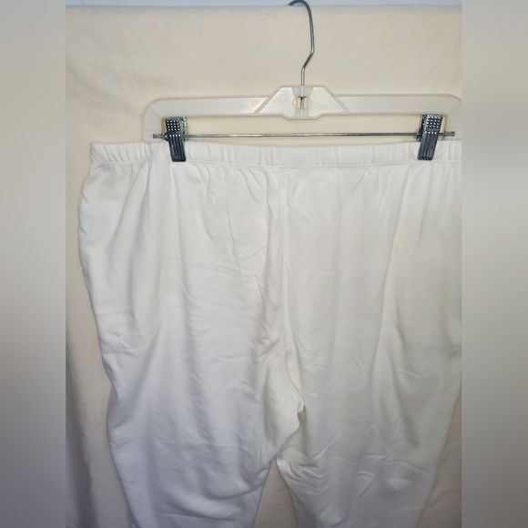 Pre-Loved Women’s Land’s End White Sweatpants Size 1X/P - Picture 6 of 10